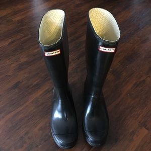 Original gloss black hunter rain boot
